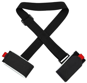 Slalomväskor Skidstavhållare Herr Dam För Snowboard Skidor Utomhussporter Axeljusterbar Skidutrustning snowboardväska med(New Black)