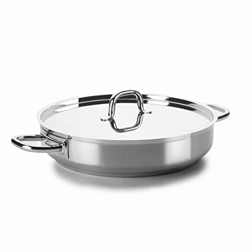 LACOR - 54640 - Paellera con Tapa 40 Øcm Chef Luxe INOX