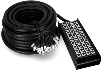 Adam Hall Cables K 40 C 30 - Câble Multipaire avec Boîtier de Scène 32/8 30 m
