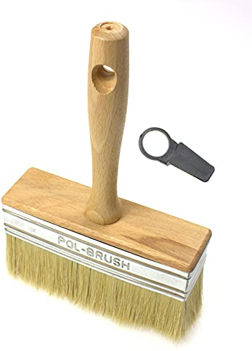 Cepillo de cerdas naturales para empapelado, pintura y vallas, Natural Bristle Hair, 50x150