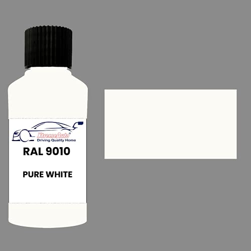 Xtremeauto RAL 9010 Pure white DULL MATT MATTE TOUCH UP PAINT BRUSH REPAIR SCRATCH UPVC PVC METAL WOOD