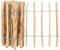 VOSS.garden 5m Staketenzaun 60cm, Gartenzaun aus Haselnuss Rollzaun Teichzaun