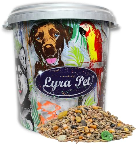 Lyra Pet® | 10 kg Nagerfutter in 30 L Tonne | Alleinfutter für Nagetiere | Für Hamster, Mäuse, Ratten, Meerschweinchen & Kaninchen | Nährstoffreiches Futter | Artgerechter Energiespender für Nager