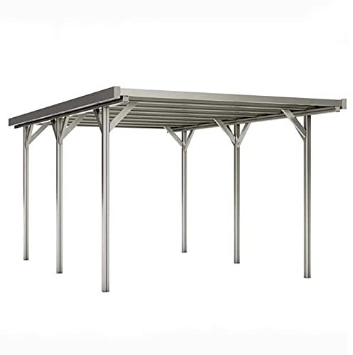 GFP Carport 3,05x5,04 m Julia Aluminium Eloxiert inkl. Montagematerial Designer Einzelcarport Schutzdach