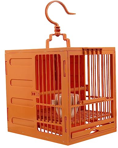 Kunststoff Vogelkäfig für Papageien, Reinigung und Bad, Braun