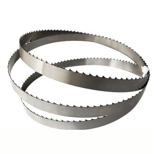 Hojas de sierra de cinta de 1650x16x0,5mm, 4 hojas de sierra de corte de madera TPI for carne, carne de res, pescado, jamón, corte de alimentos congelados