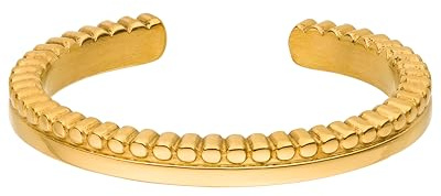 Purelei® Malihini Coin Ring (Gold) – 18K gold plated stainless steel ring – Water-resistant jewelry for women – Size M/L – Fashion ring for your individual look