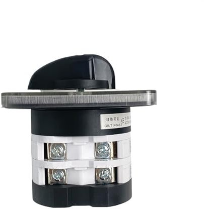 Commutateur à came rotatif 50A, 2 pôles, 8 bornes, commutateur universel, sélection d'interrupteur, Positions optionnelles YMZ12-50/2(OFF-ON)