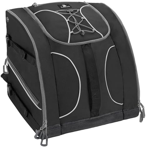 ZOUNICH Bolsa para Botas de esquí con Compartimento para Casco y Botas, Mochila Esqui de 55 litros, Mochila Ski Resistente al Agua, Adultos Unisex