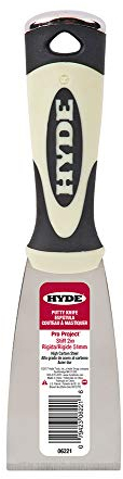 Hyde 2 Stiff Pro Project Scraper - Carbon Steel Blade - 2 Width - PVC Handle