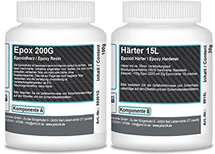 DD Composite Epoxidharz 200G mit Härter 15L 130g Universal-System Beschichtungen Handlaminat Vakuuminfusion Faserwickeln hohe Festigkeit Bootsbau KFZ