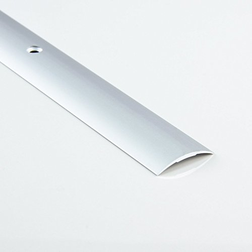 [DQ-PP] 1 x ALU PROFIL Übergangsprofil 30mm gebohrt inkl. Schrauben Farbe: silber, Länge: 90cm Dehnungsprofil Teppichschiene Schweller Laminat Parkett NEU