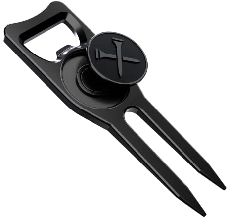 Blue Tees Golf - Divot - Werkzeug - Reparatur des Putting Green - Schwarz