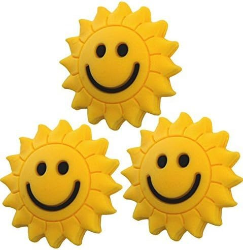 Sunshine Smiley Lot de 3 amortisseurs de Vibrations pour Tennis