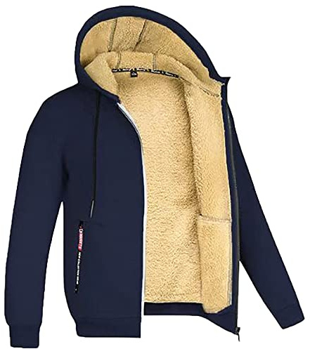 Generico Giacca Corta Uomo Elegante Cerimonia Felpa con Zip E Cappuccio 4XL Completo Tuta Invernale Grigia Giacche Eleganti Taglie Forti Tuta Lavoro Impermeabile Felpa da Trekking
