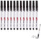 12 Stück Permanent Marker Fein, Permanenter Universalstift, Filzstift Schwarz Spitze 1mm, Wasserfest, Ideal für Präzises Zeichnen Auf Glas Kunststoff Metall Hervorragend für Büro Kunstprojekte