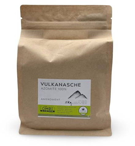 ALMICANNA: Vulkanasche AZOMITE 100% 1kg - Natürlicher Bodenaktivator, reich an Mineralien und Spurenelementen