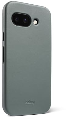 Bellroy Phone Case, läderfodral, för Google Pixel 9a - Agave | Tunt läderfodral för Google Pixel 9a med mjukt mikrofiberfoder och full åtkomst till knappar och portar
