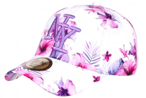 Hip Hop Honour Barnkeps tropiska lila blommor baseball ny Hawaii 7 till 12 år - storlek: En storlek - färg: Lila - Pojke, Färg: blå, One Size
