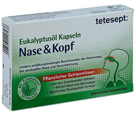 Tetesept Eukalyptusöl Kapseln Nase & Kopf