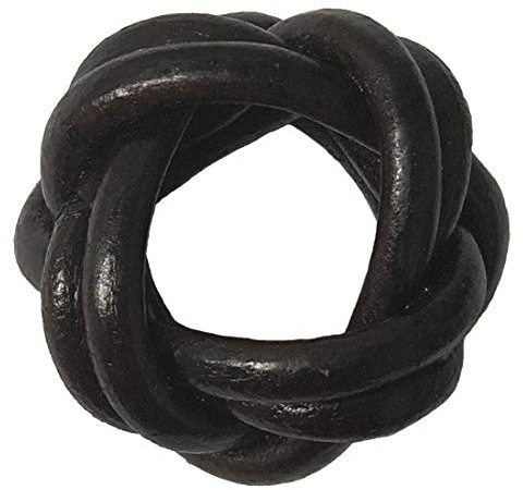 Scout Neckerchief Slide – Wood Badge Turks Head Woggle Knot with Monkey’s Fist Design – Bolo Tie Style Scouting Accessory