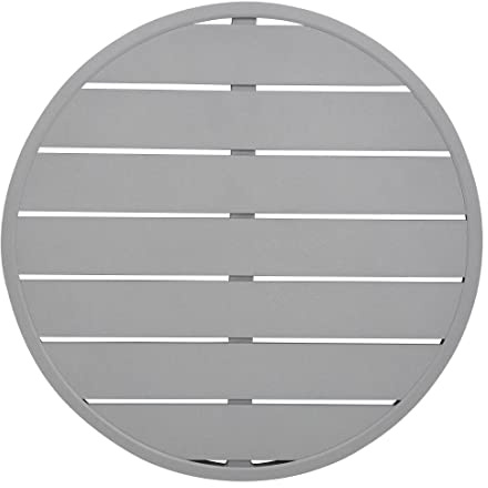 Bolero Aluminium Runde Tischplatte Hellgrau 580mm