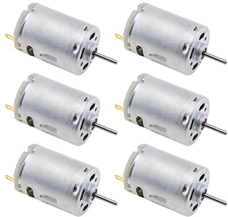 ChgImposs RS385 12~24V DC Motor 9800~15000RPM Remote Control Car Motor Electric Toy Motor Hair Dryer Motor with Carbon Brush for Toy Model and Household Appliances