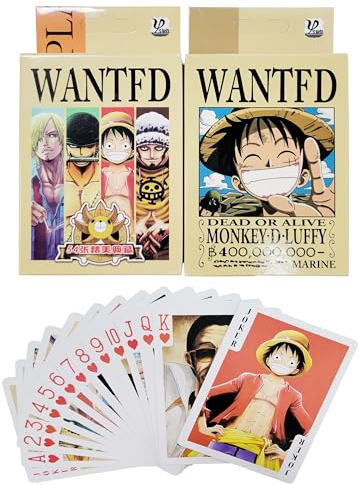 Fexinshern Spielkarten Lu-ffy Poker Standard Spielkarten, Deckkartenspiele