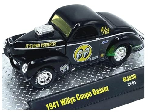 XUFQRAN Exposición en Miniatura Kit De Modelo Coche Clásico Willys Aleación 1941 Escala 1:64 Colección Adornos Estáticos Colección de réplicas