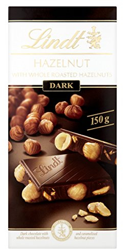 Lindt Les Grandes Dark Chocolate Hazelnut Bar, 150g (Pack of 13)