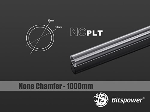 Bitspower Nothing Brass Hard Tube OD 12 mm Length 300 mm Sparkle Black