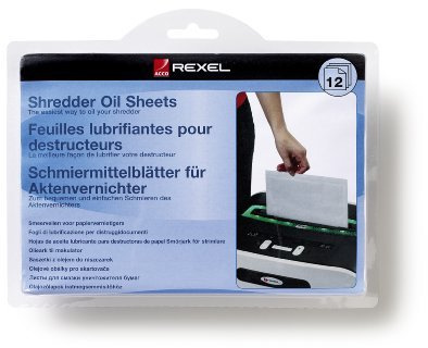 Rexel Shredder Non-Auto Oil Sheets (Pack of 12) 2101948