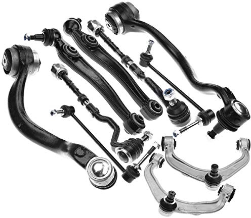 Frankberg 6x Bras de suspension+2x Articulation axiale+2x Barre de couplage Avant Compatibles avec X5 E70 Tous Moteurs SUV 2006-2013 X6 E71 E72 Tous Moteurs SUV 2007-2014 Remplacer# 31126771893