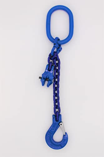 Anschlagkette Güteklasse 10 1-Strang 2,0 m 10 mm mit Verkürzung blau