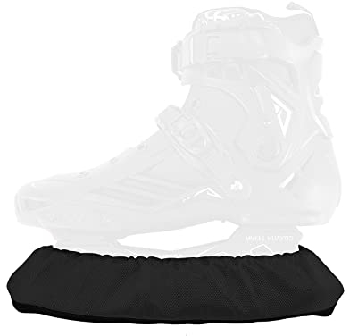 Crate Eishockey elastische Kufenstrümpfe für Eishockey & Schlittschuhe, 1 Paar Schlittschuh Soakers, Kufenstrumpf/Kufenschoner für Schlittschuhe, Kufenschutz für Erwachsene Kinder (S, Schwarz)