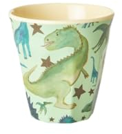 Rice Becher Klein Dinosaurier Motiv Geschirr Melamingeschirr Kindergeschirr Kinder Camping BBQ Picknick Bruchsicher BPA-frei Wiederverwendbar Plastikgeschirr 160ml