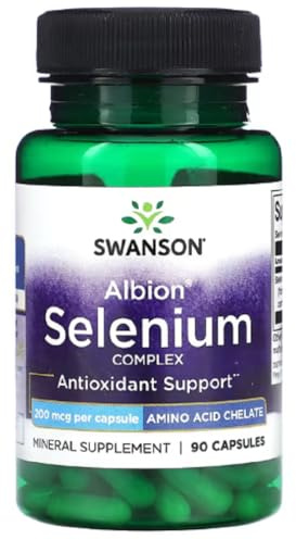Swansons Swanson - Selenium Complex | Antioxidant Support for Cellular Health - 90 Capsules