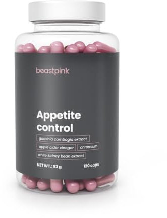 BeastPink Appetite Control - Mit Garcinia Cambogia-Fruchtextrakt, Chrom, Apfelessig, unterstützt Fettverbrennung, Kohlenhydratblocker, für Frauen beim Abnehmen, 120 kaps