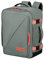 American Tourister Take2Cabin - Wizz Air/Vueling Kabinentasche 30 x 20 x 40 cm, 26.5 L, 0.60 kg, Handgepäck, Flugzeug Rucksack MS, Grau/Rosa (Sage/Coral)