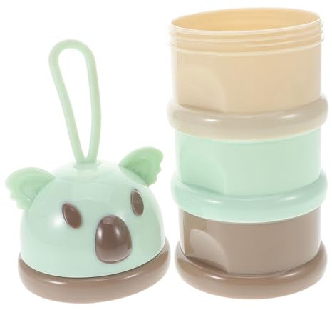 Vaguelly 3couche Distributeur De Lait Portable Avec Dosette Boîte De Stockage Empilable Pour Collations Et Aliments Pour Design Cartoon Et Pratique Pour Voyage