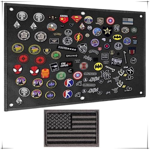 Pannello Espositore Con Velcro Per Toppe, Pannello Raccolta Patch Militari Tattici, Pannello Tattico Per Display Patch, Pannello Di Supporto Per Patch Tattiche Per Zaini, Toppe Militari, 110 * 70CM