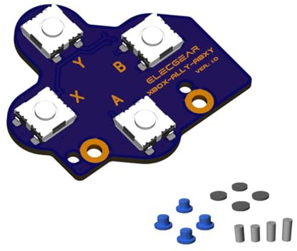 ElecGear ABXY Mikrobrytare med Tactile Tryckknapp Ersättning för Xbox ROG Ally – Uppgraderad PCB-montering från Fabriksmonterade Gummiknappar, Klickande, Kort Rörelse, Ultra-Känslig