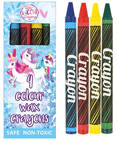 Henbrandt 6x Unicorn Wax Crayons