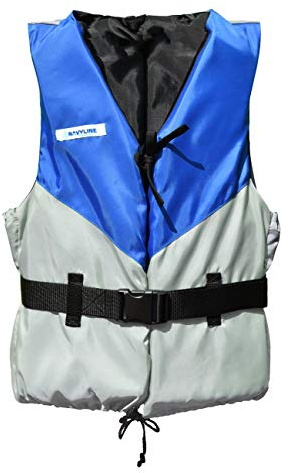 Navyline Unisex 50N Schwimmhilfe Schwimmweste, Farbe:blau/grau, Größe:70-90kg