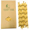 Lot de 100 Pailles en Papier de Bambou Jaune pour Remplacer les Pailles en Plastique, 100% Bio et Respectueux de l'environnement