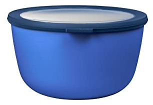 Mepal - Multi Bowl Cirqula Rectangular - Vorratsdose mit Deckel - Geeignet als Luftdichte Aufbewahrungsbox für den Kühlschrank, Mikrowellengeschirr & als Frischhaltedosen - 3000 ml - Vivid blue