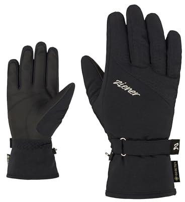 Ziener dam Claire skidhandskar/vintersport | Gore-Tex, mycket varm, svart, 8