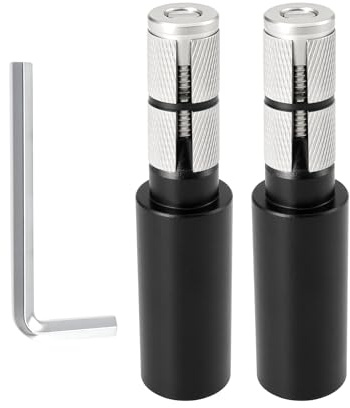 EMSea 1 paire de rallonges de guidon de vélo en alliage d'aluminium pour guidon de VTT 91 x 22,2 mm Rehausseur de potence de vélo 15-20 mm Noir