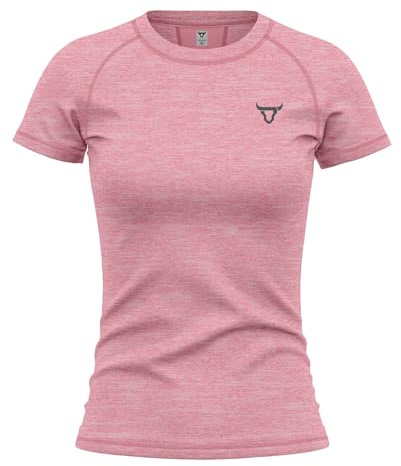 Women's Short Sleeve Quick Dry Fit Active T-Shirts Moisture Wicking Athletic Round Neck Gym Tee Exercise Yoga Ladies Tops
