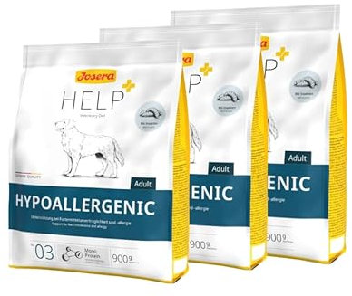 Josera Help Dog | Hypoallergenic 3x900g Trockenfutter | Sparpaket | Hundefutter